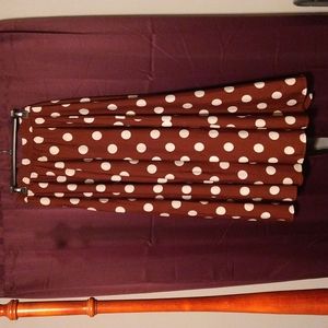Polka dot circle skirt